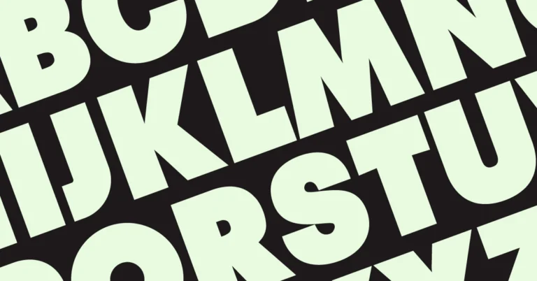 A New Big Bold Font